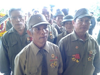 Những người CCB này đã từng có thời gian chiến đấu dưới sự lãnh đạo của Đại tướng Võ Nguyên Giáp.